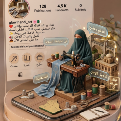 glowihandi art خياطة أطقم المطبخ