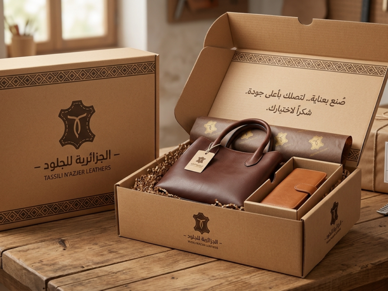 خياطة وبيع الصاك وكل ماهو مصنوع بجلد السكاي